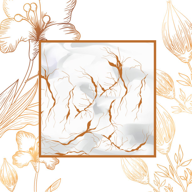 维多利亚金色框架图标图片下载