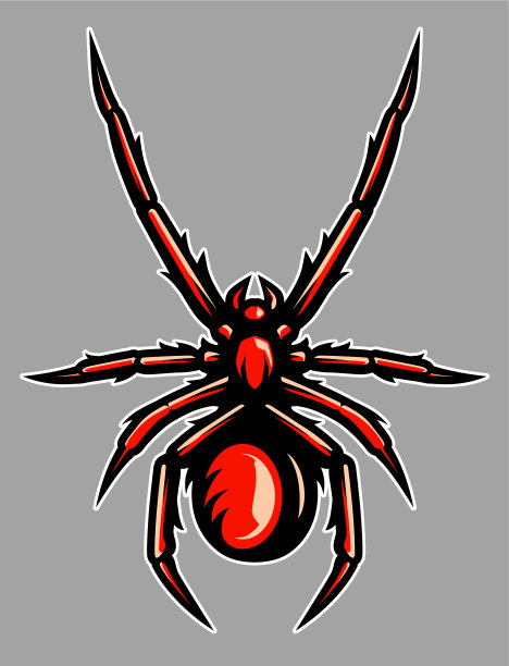 毒蜘蛛，狼蛛吉祥物图片下载