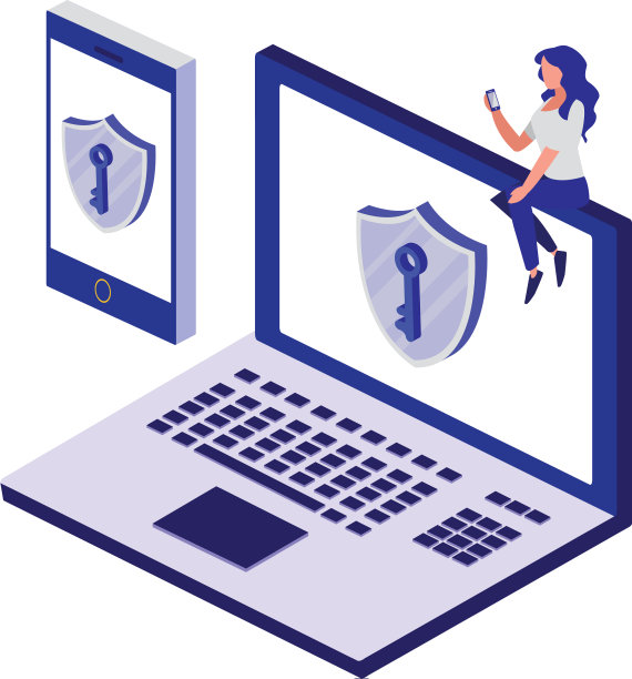 带安全防护的笔记本电脑图片下载