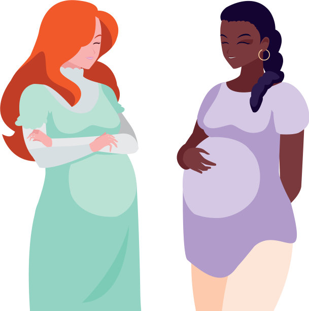 跨种族夫妇怀孕女性角色图片下载