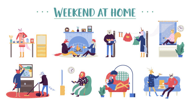 一群年轻男女周末在图片下载