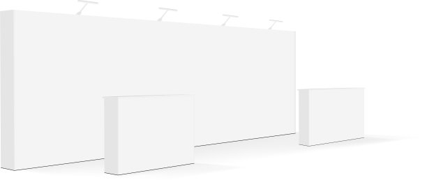 空白的贸易展览摊位或活动展台图片下载