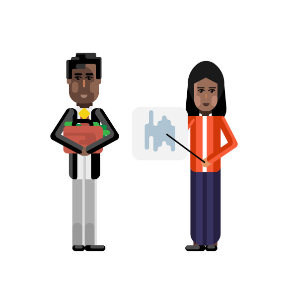 印度女商人展示财务图表图片下载