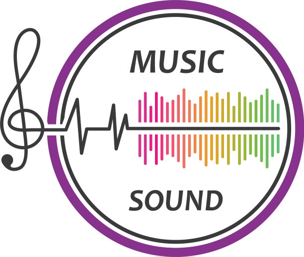 音乐均衡器和音效插图标志图片下载