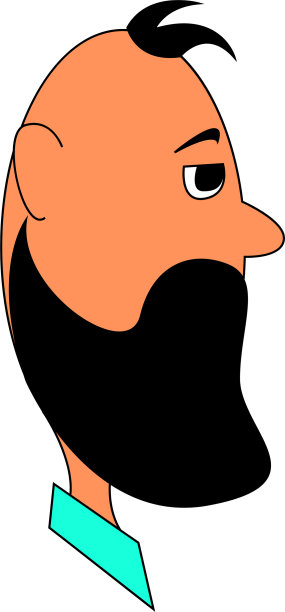 胡子代表男人或颜色图片下载