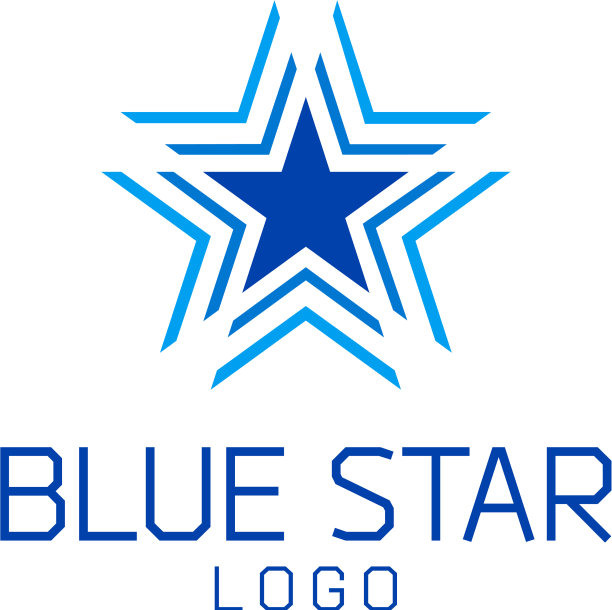 抽象星形标志模板图片下载