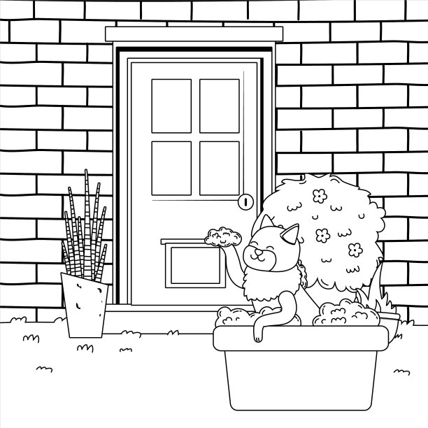 猫的卡通设计图片下载