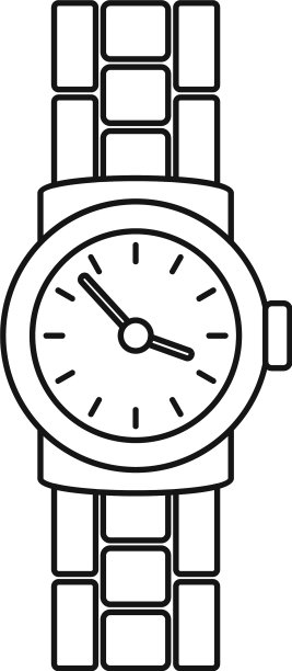 金表图标轮廓风格图片下载