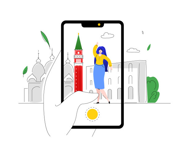 意大利之旅-色彩斑斓的平面设计风格图片下载