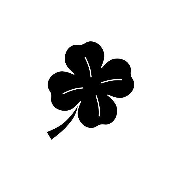 黑色三叶草图片下载