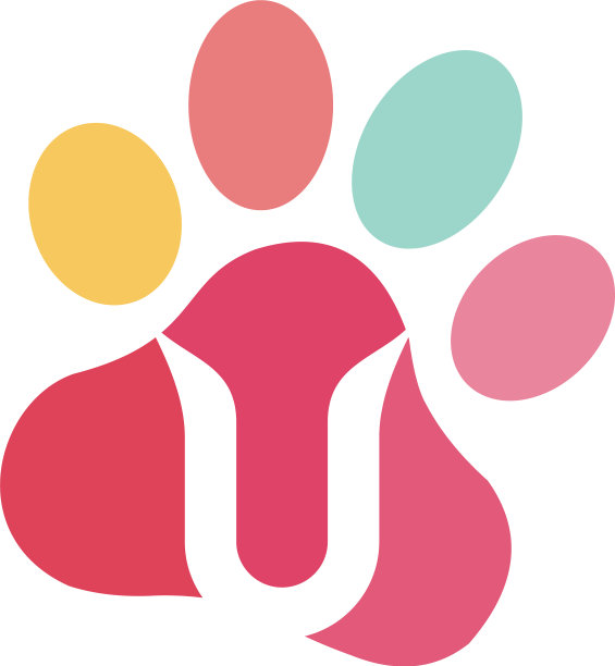 狗腿动物标志模板图片下载