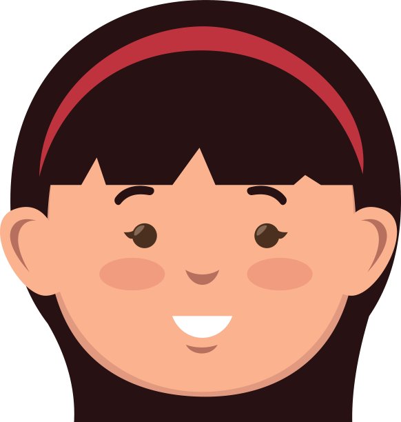 阿凡达小女孩卡通图片下载