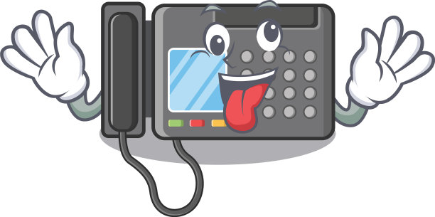 疯狂的传真机贴卡通墙图片下载