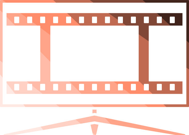 电影电视屏幕图标图片下载