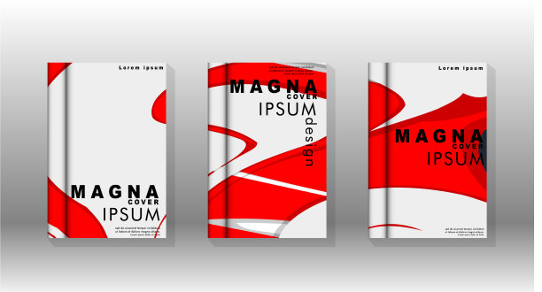 抽象封面与液体元素书籍设计图片下载