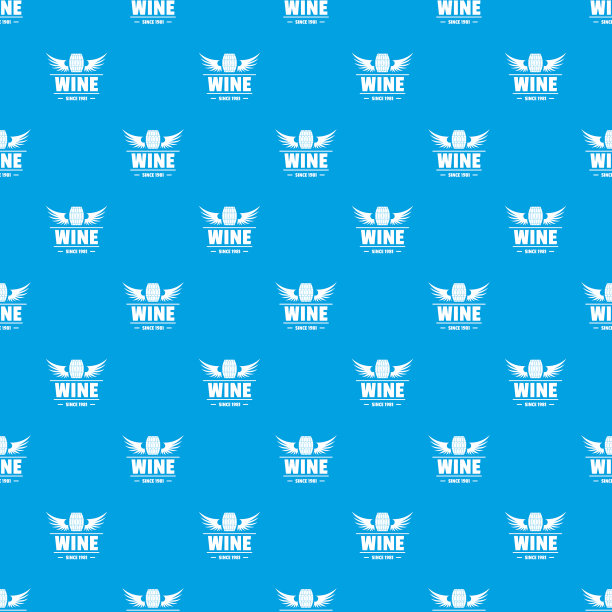 酒桶图案无缝蓝色图片下载