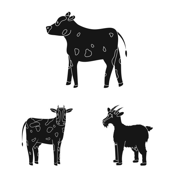 牧场和有机标志图片下载