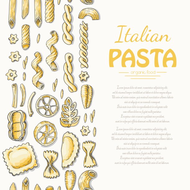 垂直无缝模式与意大利面食图片下载