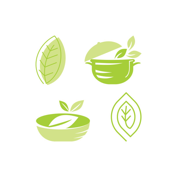 叶子标志设计模板集图片下载