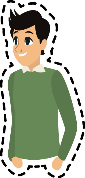 英俊的年轻人偶像形象图片下载