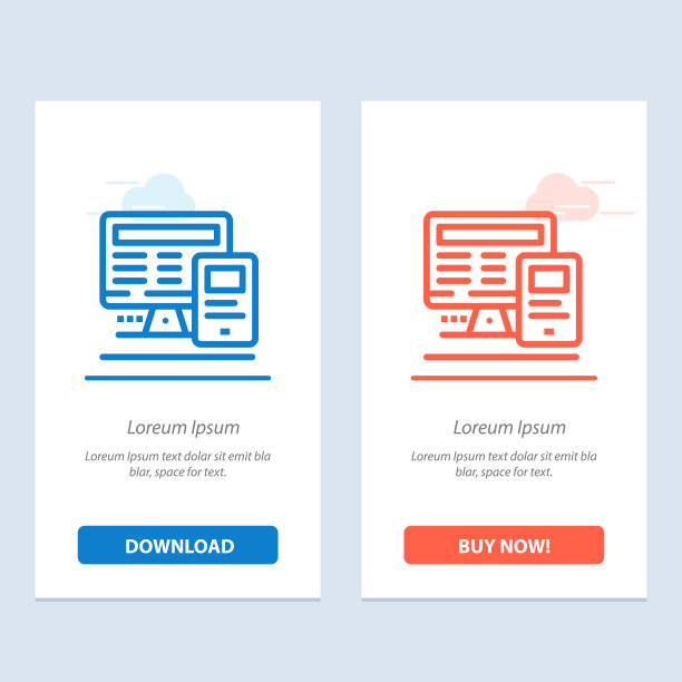 计算机显示器教育计算蓝和红图片下载