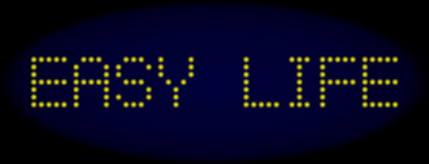 轻松的生活led风格的文本发光点图片下载