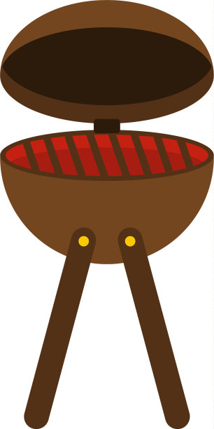 烧烤派对烧烤图标孤立图片下载