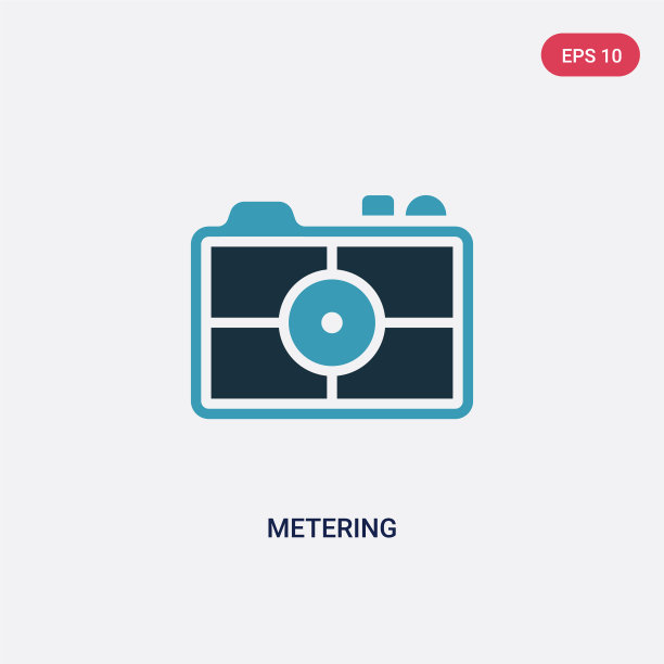 两个颜色测光图标从摄影概念图片下载