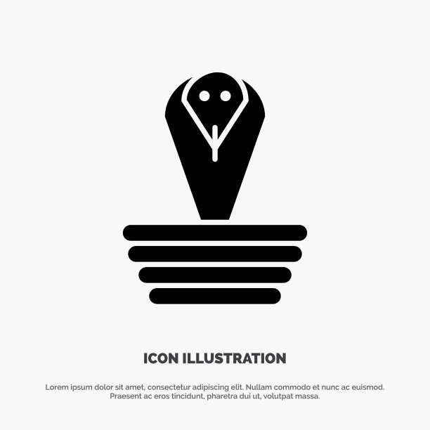 动物眼镜蛇印度王立体象形图标图片下载