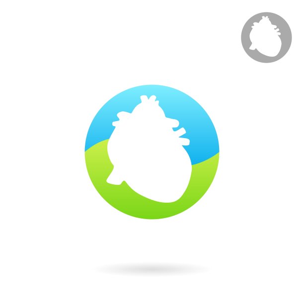 心形图标剪影风格图片下载