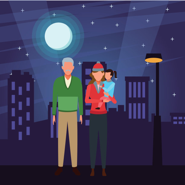 家庭头像卡通人物图片下载