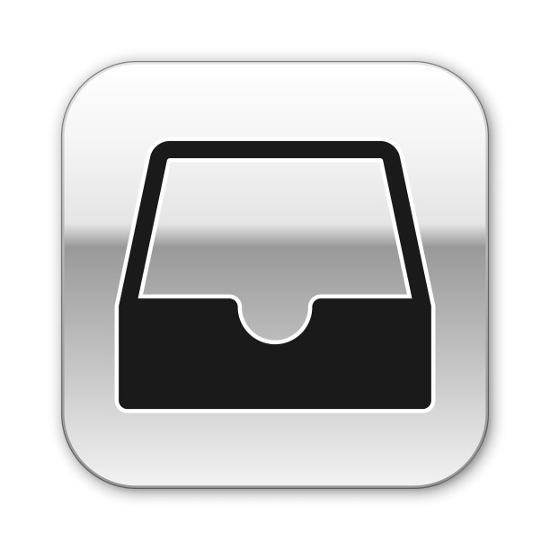 黑色社交媒体收件箱图标隔离在白色图片下载