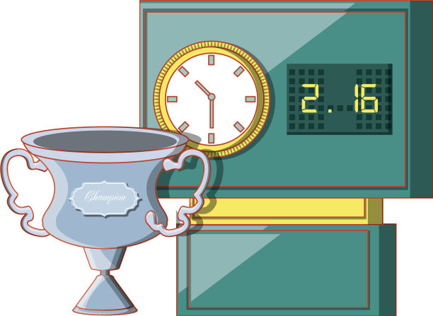 网球记分牌和奖杯图片下载