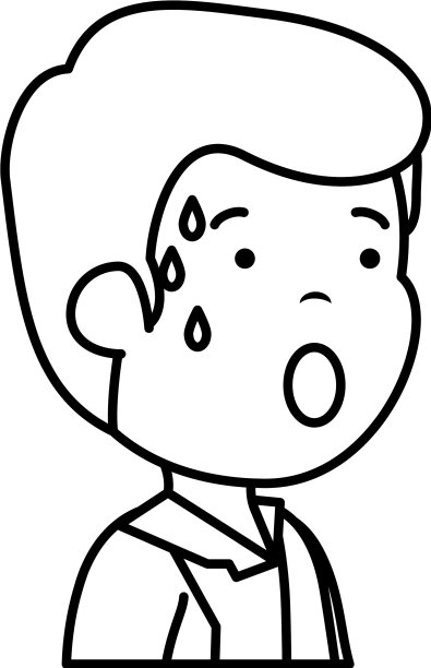 年轻悲伤的男人流汗的性格图片下载