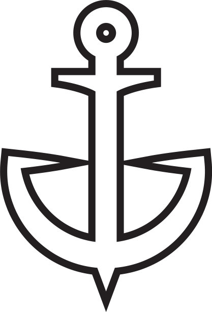 船锚图标图形设计模板图片下载