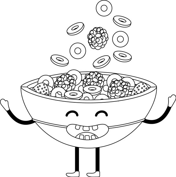 美味美味的食物卡通图片下载