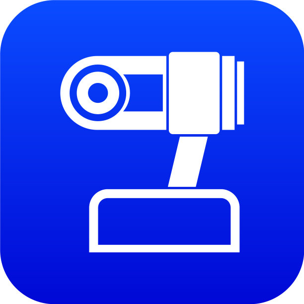 摄像头图标数字蓝色图片下载