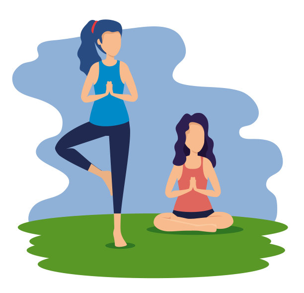 女人做瑜伽锻炼姿势图片下载