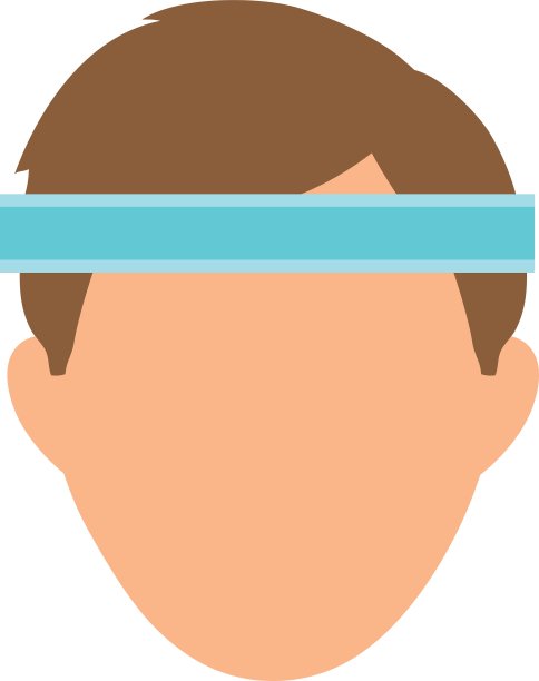 带运动发带的男人图片下载