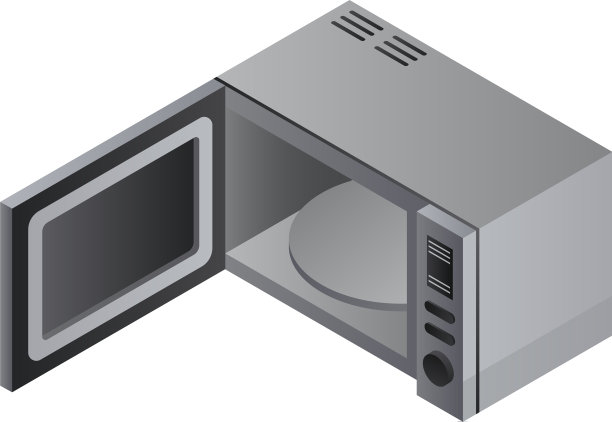 金属微波图标等距风格图片下载