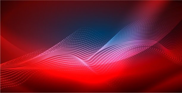 霓虹灯波背景图片下载