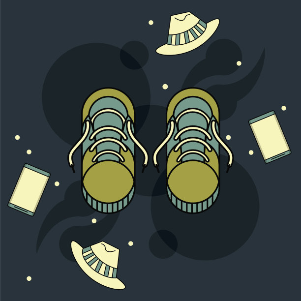 时髦的生活方式卡通复古的颜色图片下载