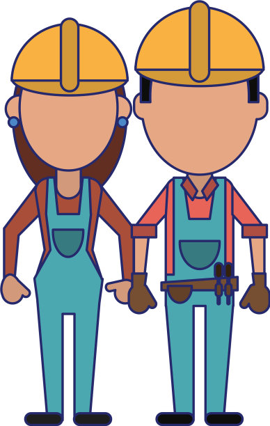 建筑工人化身图片下载