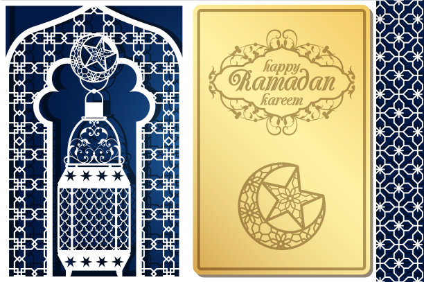 阿拉伯风格的贺卡设计激光图片下载