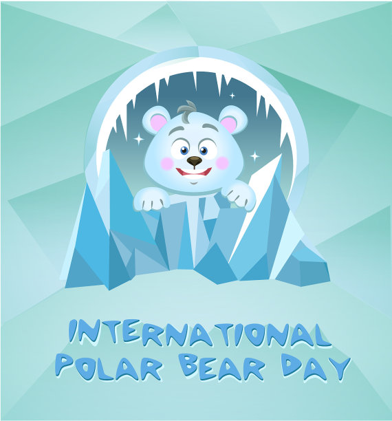 贺卡北极熊节假期图片下载