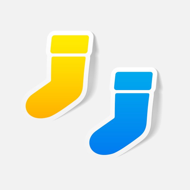 现实设计元素圣诞袜图片下载