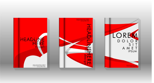 抽象封面与液体元素书籍设计图片下载