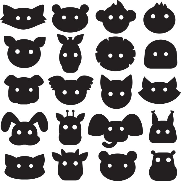 动物嘉年华面具图标图片下载