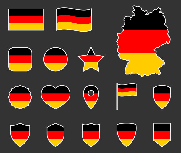 德国国旗标志设置德国国旗图片下载