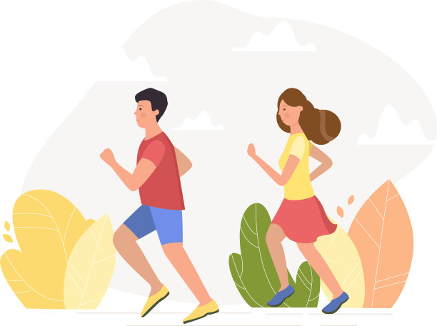 年轻夫妇运行图片下载